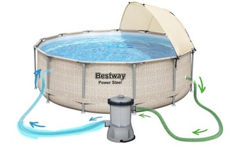 Садовый каркасный бассейн 396x107 см Bestway 5614V