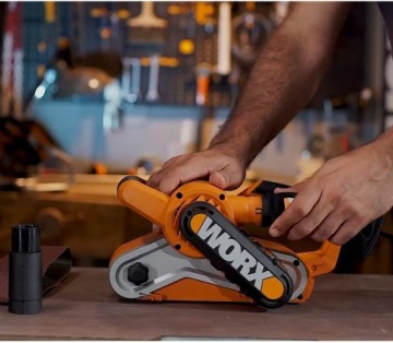 ЛЕНТОЧНО-ШЛИФОВАЛЬНАЯ МАШИНА WORX 950W 76x533 мм WX661.1