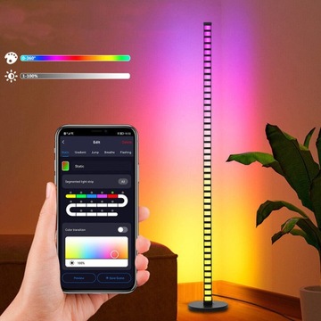 LAMPA LED podłogowa Bluetooth AMBIENT RGBWCCT PILOT INTELIGENTNA