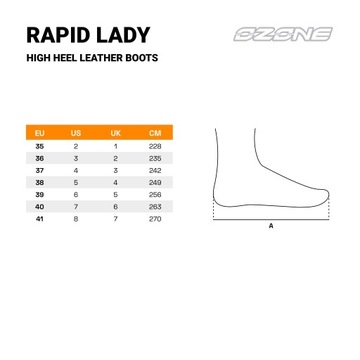 Женская водонепроницаемая обувь Озоновая высокая высокая каблука.