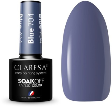 Claresa lakier hybrydowy BLUE 704 5g niebieski
