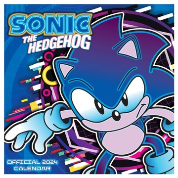 Sonic The Hedgehog kalendarz 2024 ścienny planer organizer kalendarze