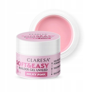 Claresa żel budujący do paznokci MILKY PINK 45 g