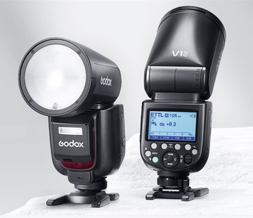 Lampa błyskowa Godox V1 PRO C Kompatybilny z aparatami Canon EOS