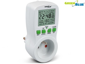 Таймер переключения - цифровой таймер GreenBlue, 16 программ, максимум 240 программ