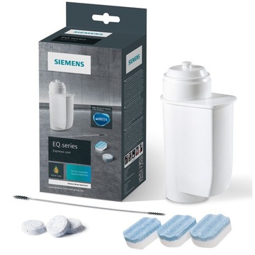 Zestaw czyszczący do ekspresów Siemens Zestaw EQ3 EQ6 EQ9 TZ80004 FILTRY