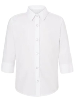 George сорочка дівчача біла regular fit рукав 3/4 116/122