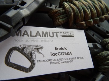 Брелок Tac Cobra Paracord Survival 2,3 м ЧЕРНЫЙ