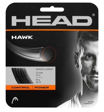 Naciąg tenis ziemny Head Hawk Black | 1.25mm