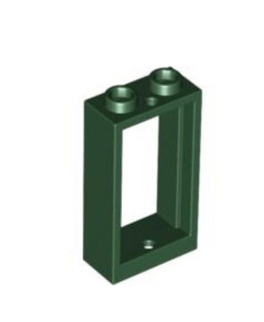 LEGO 60593 c.zielone okno 1x2x3 1szt dark green