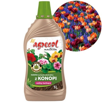 AGRECOL NAWÓZ NA BAZIE EKSTRAKTU Z KONOPI DO ROŚLIN KWITNĄCYCH 1L