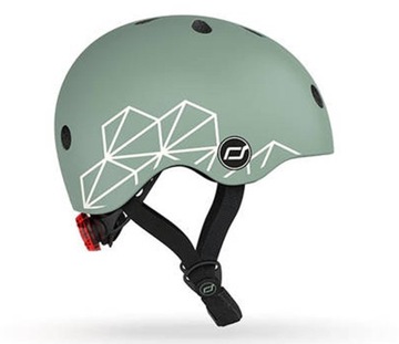 Scoot and Ride KASK XXS-S dla dzieci 1-5 GREEN Lines