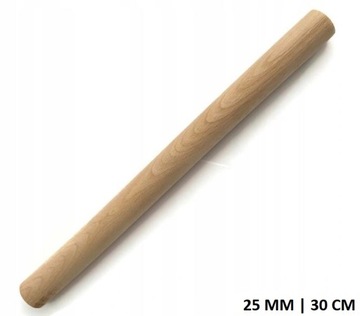 DRĄŻEK DO MAKRAMY DREWNIANY PATYK KIJEK 25MM 30CM