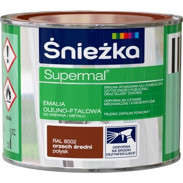 ŚNIEŻKA SUPERMAL EMALIA OLEJNA ORZECH ŚREDNI 0,2l