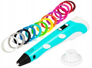 ZESTAW MAGICZNY DŁUGOPIS 3D PEN DRUKARKA STOJAK + WKŁADY DLA DZIECI GRATIS