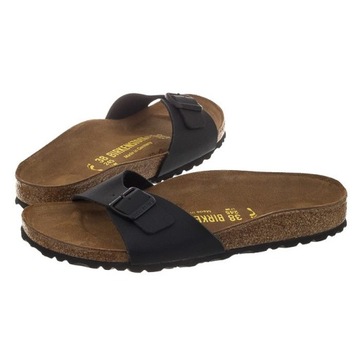 Buty Damskie Klapki Birkenstock Madrid Czarne