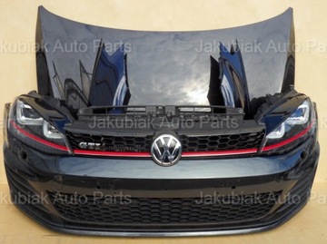 VW GOLF VII GTI ZDERZAK MASKA BŁOTNIKI XENON PRZÓD