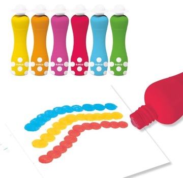 ДЕТСКИЕ МАРКЕРЫ ДЛЯ ШТАМПОВ DJECO, ПЕНА, 6 ШТ.