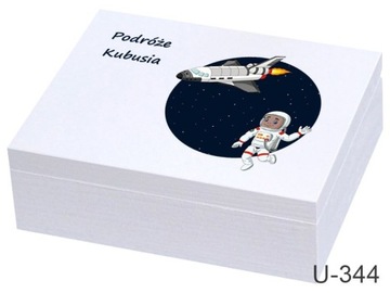 Pudełko na roczek Kuferek wspomnień grafika