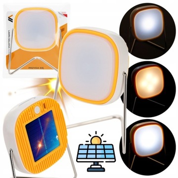 Lampa solarna kempingowa stojąca LED podręczna turystyczna wisząca