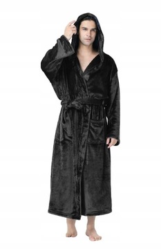 LONG WARM DOWN MEN'S DRESSING GOWN DRESS