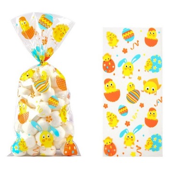 ПАСХАЛЬНЫЕ ПАКЕТЫ ИЗ ФОЛЬГИ 4 шт. 27,5 см.