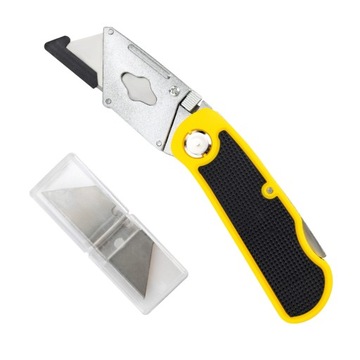 НОЖ ДЛЯ ОБИВКИ СКЛАДНОЙ УНИВЕРСАЛЬНЫЙ НОЖ ДЛЯ ОБОЕЙ С ЛЕЗВИЕМ 18 ММ + 5 ЛЕЗВИЙ