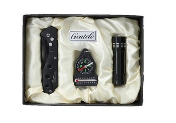 PREZENT ZESTAW SCYZORYK + KOMPAS + LATARKA D007