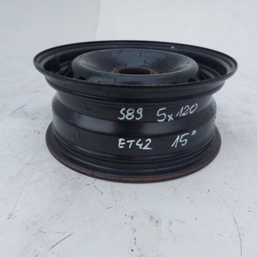 СТАЛЬНОЙ ДИСОК 15 5x120 6J ET42 BMW 1181959