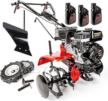 GLEBOGRYZARKA spalinowa LONCIN 850 DZIK ŻELIWNA SPRZĘGŁO + PŁUG XL + KOŁA