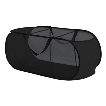 Składany kosz na bieliznę Kosz na pranie do Living 3 Grids Black