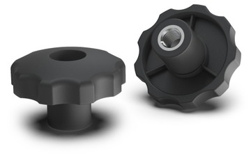 POKRĘTŁO GWIAZDOWE PRZELOTOWE M10 50mm NAKRĘTKA