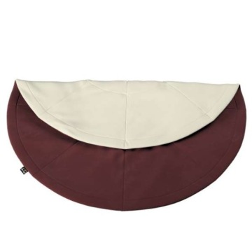 Желтый коврик Типи, круглый, красный