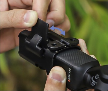 Держатель адаптера 1/4 дюйма, складной 2 в 1 для камеры DJI Osmo Pocket 3