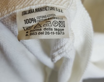 VALENTINO JEANS bluzka biała bawełniana koszulowa damska M