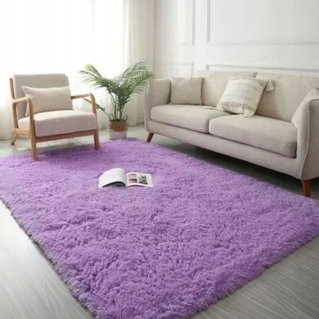 tęczy puszysty DYWAN 80x160cm DO SALONU SYPIALNI