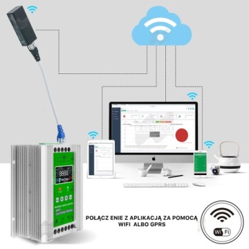 Гибридный контроллер солнечной ветровой турбины 1500 Вт WIFI