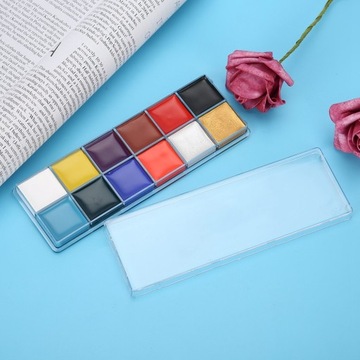 12 цветов масляной краски для росписи тела