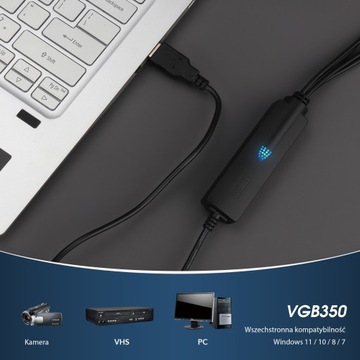 August VGB350 Video Grabber USB-копирование VHS на ПК
