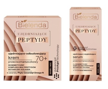 BIELENDA UJĘDR. PEPTYDY ZESTAW 70+ KREM+ SERUM
