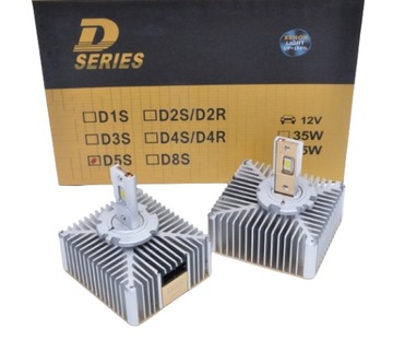 Żarniki Xenon LED D5S NOWE 2szt 35W 8600Lm AUDI VW CANBUS P&P MOCNE