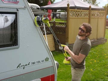 ВРАЩАЮЩАЯСЯ ЩЕТКА RYOBI АККУМУЛЯТОРНАЯ МОЮЩАЯ ГОЛОВКА 6-ПОЛОЖЕННАЯ R18TPS-120G