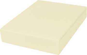 PRZEŚCIERADŁO JERSEY 160x200 Z GUMKĄ POLSKIE KREM