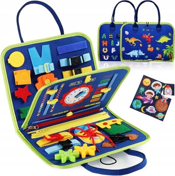 Tablica Manipulacyjna Sensoryczna Montessori Zegar