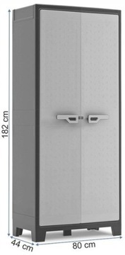 KETER SZAFA NARZĘDZIOWA Z PÓŁKAMI 182 x 80 x 44 cm - tworzywo sztuczne 15KG
