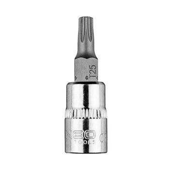 Końcówka TORX TX25 na nasadce 1/4 krótka 37 mm NEO