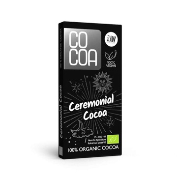 KAKAO CEREMONIALNE (TABLICZKA GORZKA 100%) BIO 50 g - COCOA