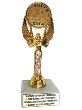 STATUETKA SUPER TATA Prezent Dla Taty Dzień Ojca