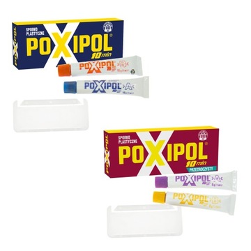KLEJ POXIPOL 14ml PRZEZROCZYSTY METALICZNY 2szt