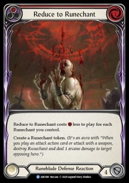 Reduce to Runechant (Red) (Rainbow Foil) - FaB